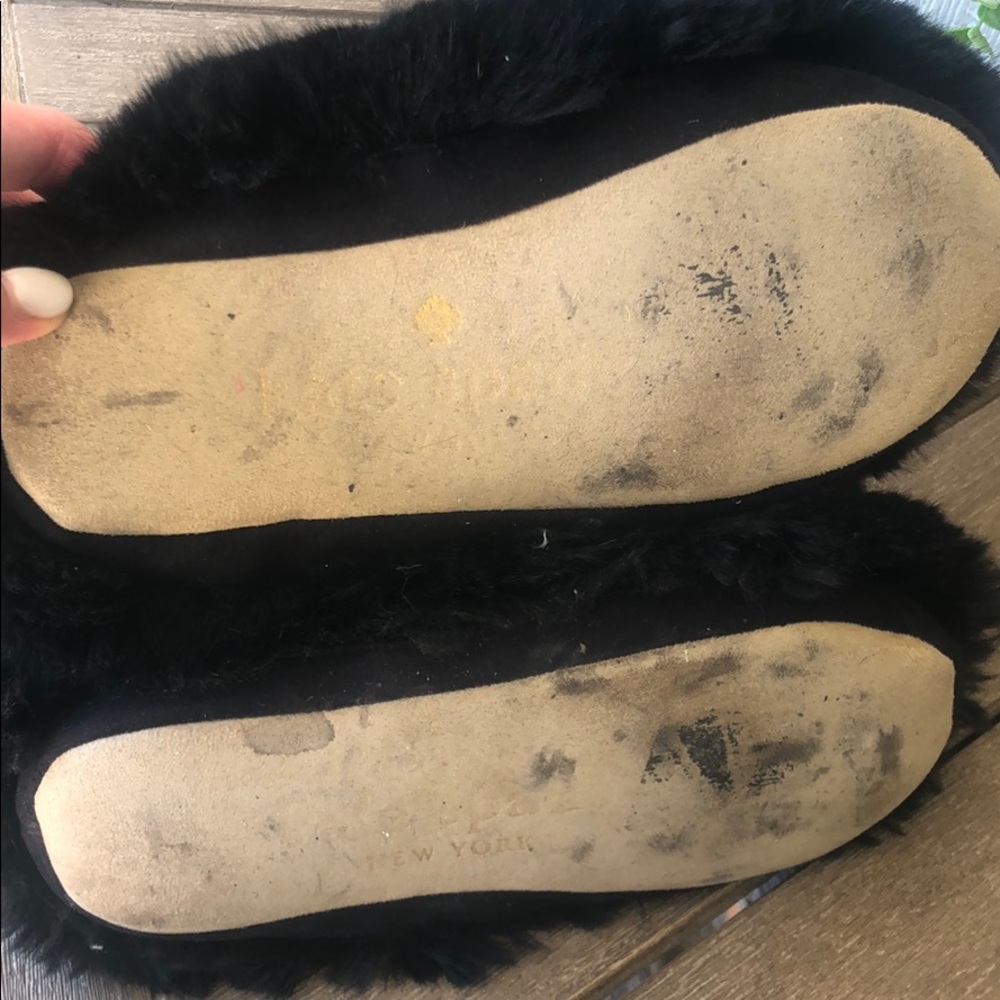 (Sold) Kate Spade Fabian Furry Slipper Bootie Blac - Picture 6 of 7